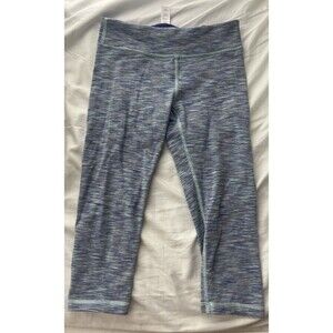 Girls’ Ivivva by Lululemon Heathered Blue Capri Leggings Yoga Capris Size 12